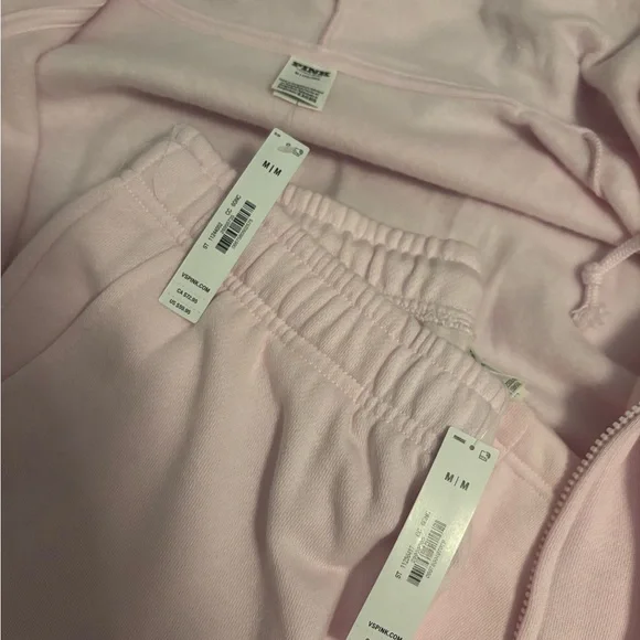 Pink Hoodie with burgundy Lettering - Picture 4 of 4